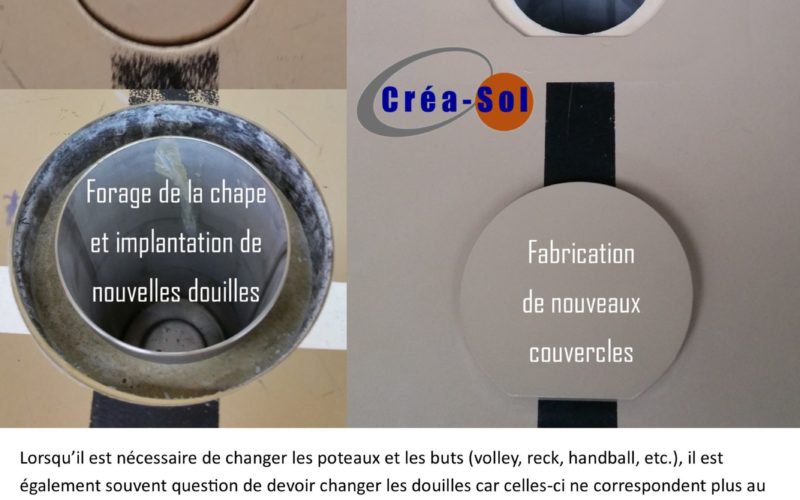 Réparation localisée raccordée au revêtement existant