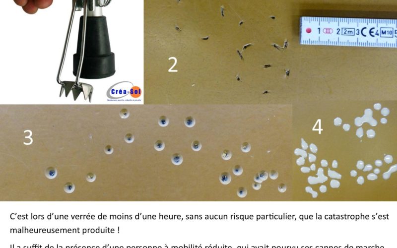 Sol sportif réparé et remis en service